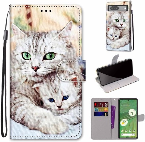 ETUI GOOGLE PIXEL 7 KOTKI SŁODKIE UROCZE JASNE WYSOKA OCHRONA SOLIDNE ETUI GOOGLE PIXEL 7 KOTKI SŁODKIE UROCZE JASNE WYSOKA OCHRONA SOLIDNE