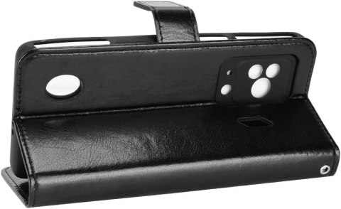 ETUI XIAOMI BLACK SHARK 5 CZARNE ZAMYKANE Z KLAPKĄ IMITACJA SKÓRY OCHRNNE