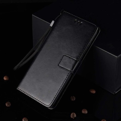 ETUI XIAOMI BLACK SHARK 5 CZARNE ZAMYKANE Z KLAPKĄ IMITACJA SKÓRY OCHRNNE