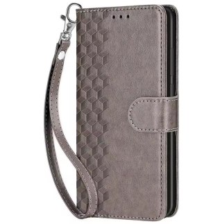 ETUI XIAOMI REDMI NOTE 9 BRĄZOWE WZÓR ZAMYKANE Z KLAPKĄ MIEJSCE NA KARTY