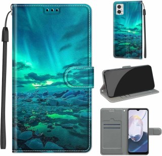 ETUI MOTOROLA MOTO E22 / E22i WIDOK NAUTA NIEBO NIEBIESKIE ZAMYKANE SOLIDNE