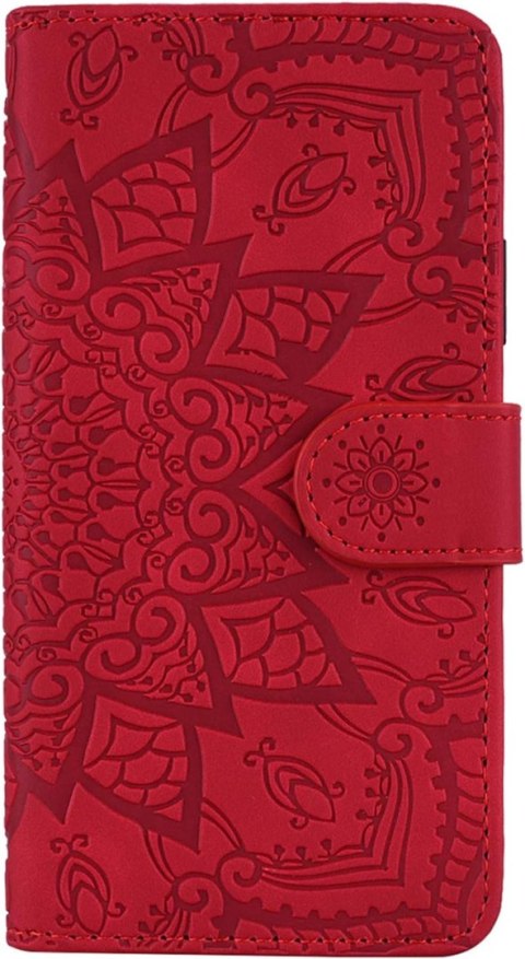 ETUI MOTOROLA MOTO G POWER 2021 CZERWONE WYTŁACZANY WZÓR ZAMYKANE Z KLAPKĄ ETUI MOTOROLA MOTO G POWER 2021 CZERWONE WYTŁACZANY WZÓR ZAMYKANE Z KLAPKĄ