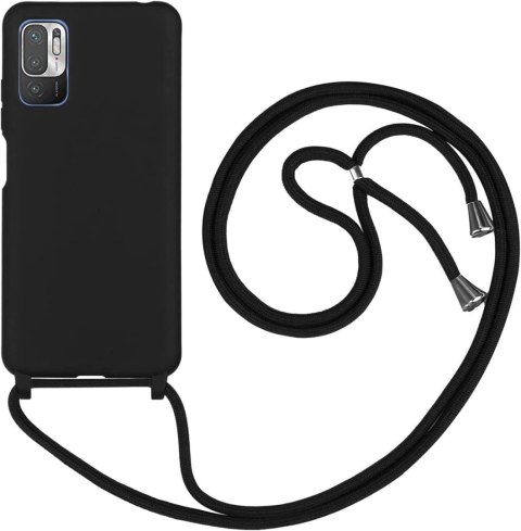 ETUI POCO M3 PRO 5G CZARNE PLECKI WYSOKA OCHRONA SOLIDNE +CZARNA SMYCZ ETUI POCO M3 PRO 5G CZARNE PLECKI WYSOKA OCHRONA SOLIDNE +CZARNA SMYCZ