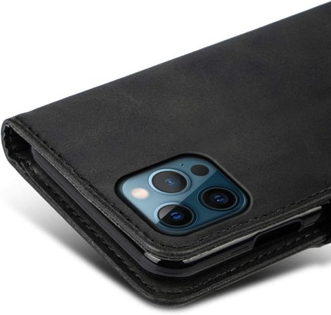 ETUI REDMI 9A CZARNE ZAMYKANE Z KLAPKĄ IMITACJA SKÓRY WYTRZYMAŁE SOLIDNE