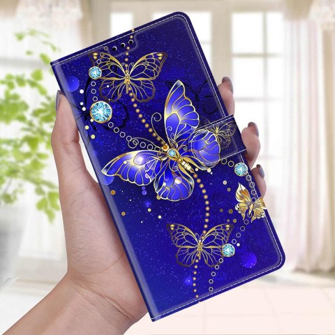 ETUI SAMSUNG GALAXY A04 NIEBIESKIE MOTYL DIAMENTY ZAMYKANE Z KLAPKĄ SOLIDNE ETUI SAMSUNG GALAXY A04 NIEBIESKIE MOTYL DIAMENTY ZAMYKANE Z KLAPKĄ SOLIDNE