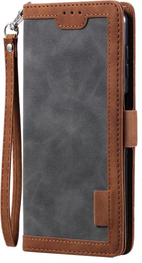 ETUI SAMSUNG GALAXY A13 4G SZARY BRĄZOWY IMITACJA SKÓRY ZAMYKANE Z KLAPKĄ ETUI SAMSUNG GALAXY A13 4G SZARY BRĄZOWY IMITACJA SKÓRY ZAMYKANE Z KLAPKĄ