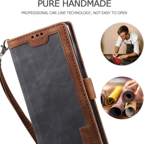 ETUI SAMSUNG GALAXY A13 4G SZARY BRĄZOWY IMITACJA SKÓRY ZAMYKANE Z KLAPKĄ ETUI SAMSUNG GALAXY A13 4G SZARY BRĄZOWY IMITACJA SKÓRY ZAMYKANE Z KLAPKĄ