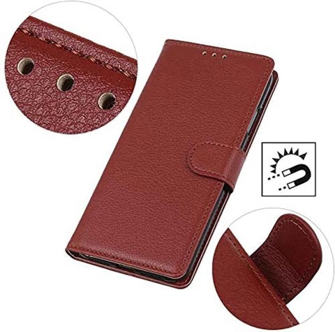 ETUI SAMSUNG GALAXY A32 5G BRĄZOWE ZAMYKANE Z KLAPKĄ SOLIDNE +SMYCZ NA RĘKE ETUI SAMSUNG GALAXY A32 5G BRĄZOWE ZAMYKANE Z KLAPKĄ SOLIDNE +SMYCZ NA RĘKE