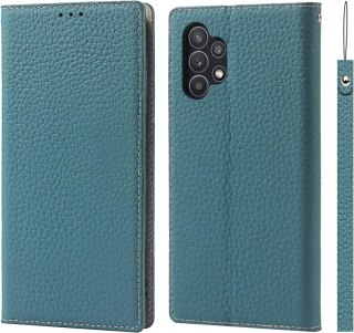 ETUI SAMSUNG GALAXY A32 5G NIEBIESKIE ZAMYKANE Z KALPKĄ IMITACJA SKÓRY