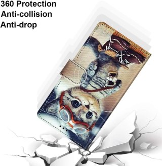 ETUI SAMSUNG GALAXY M13 5G KOTEK W BUTACH UROCZY SŁODKI ZAMYKANE Z KLAPKĄ
