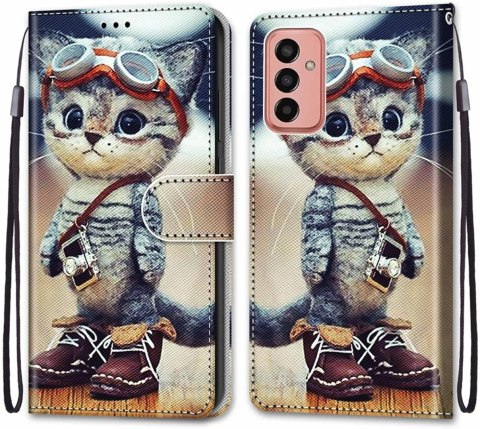 ETUI SAMSUNG GALAXY M13 KOTEK W BUTACH UROCZY SŁODKI ZAMYKANE Z KLAPKĄ ETUI SAMSUNG GALAXY M13 KOTEK W BUTACH UROCZY SŁODKI ZAMYKANE Z KLAPKĄ