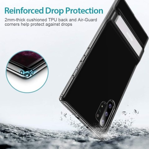 ETUI SAMSUNG GALAXY NOTE 10+ SZARE TRANSPARENTNE Z PODSTAWKĄ SREBRNĄ