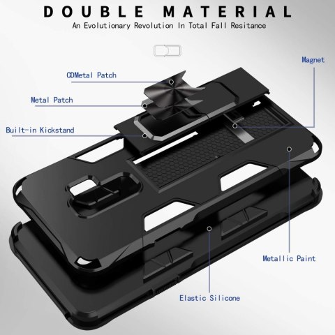 ETUI SAMSUNG GALAXY S9+ CZERWONO CZARNE PANCERNE WYTRZYMAŁE OCHRONA SOLIDNE