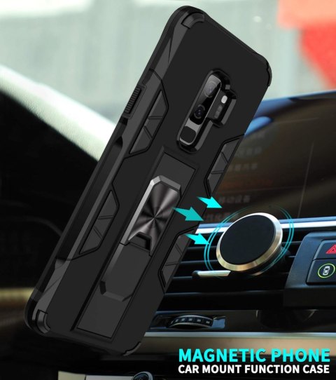 ETUI SAMSUNG GALAXY S9+ CZERWONO CZARNE PANCERNE WYTRZYMAŁE OCHRONA SOLIDNE