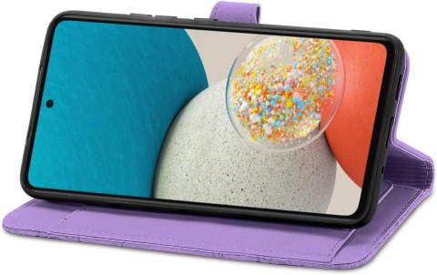ETUI SONY XPERIA 5 VI FIOLETOWE ZAMYKANE Z KLAPKĄ PORTFEL MIEJSCE NA KARTY