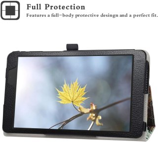 ETUI TABLET ALLDOCUBE IPLAY 8T BIAŁE KOLOROWE DRZEWO ZAMYKANE Z KLAPKĄ