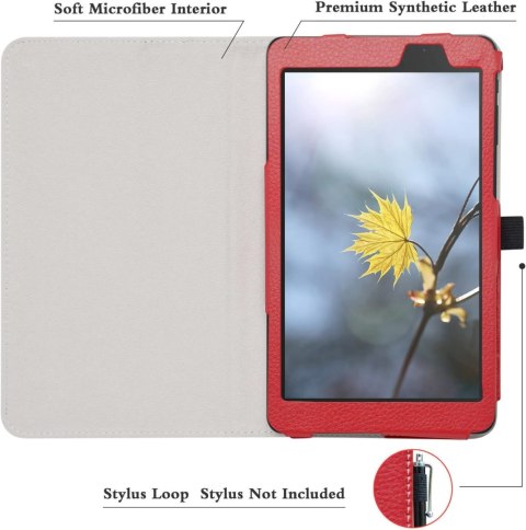 ETUI TABLET ALLDOCUBE IPLAY 8T CZERWONE IMITACJA SKÓRY ZAMYKANE Z KLAPKĄ ETUI TABLET ALLDOCUBE IPLAY 8T CZERWONE IMITACJA SKÓRY ZAMYKANE Z KLAPKĄ