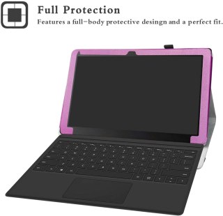 ETUI TABLET LINX 12X64 12.5" FIOLETOWE ZAMYKANE Z KLAPKĄ SOLIDNE OCHRONNE