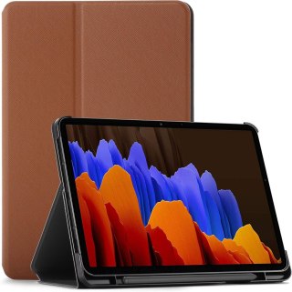 ETUI ZAMYKANE BRĄZOWE SAMSUNG GALAXY TAB S7 Plus 12.4' OCHRONNE MOCNE