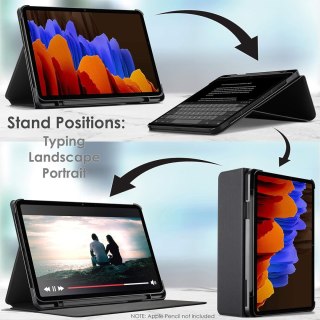 ETUI ZAMYKANE BRĄZOWE SAMSUNG GALAXY TAB S7 Plus 12.4' OCHRONNE MOCNE