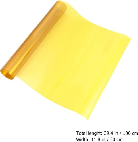 FOLIA DO LAMP ŻÓŁTA PRZEZROCZYSTA FILM DO APARATU 100x30cm FOLIA DO LAMP ŻÓŁTA PRZEZROCZYSTA FILM DO APARATU 100x30cm