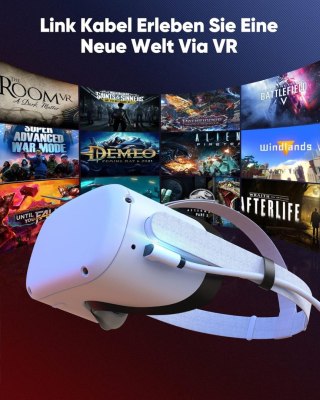 KABEL USB 3.0 USB-C OCULUS QUEST 1/2/PC/ STEAM VR 5 Gbit/s BIAŁY 5m