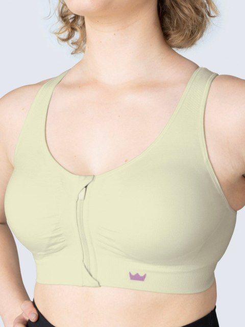 STANIK SPORTOWY TOP SHEFIT ZIELONY ZAPINANY Z PRZODU M STANIK SPORTOWY TOP SHEFIT ZIELONY ZAPINANY Z PRZODU M