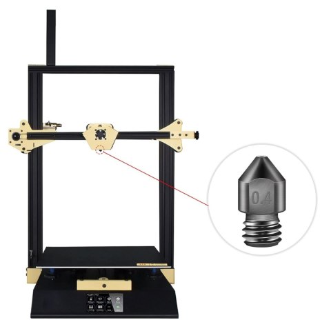 ZESTAW 23 DYSZ DRUKARKA 3D Creality Ender 3 MOSIĄDZ STAL 0,4/0,5/0,6mm MK8 ZESTAW 23 DYSZ DRUKARKA 3D Creality Ender 3 MOSIĄDZ STAL 0,4/0,5/0,6mm MK8