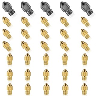 ZESTAW 35 DYSZ DRUKARKA 3D MOSIĄDZ STAL 0,2/0,3/0,4/0,6/0,8/1 mm