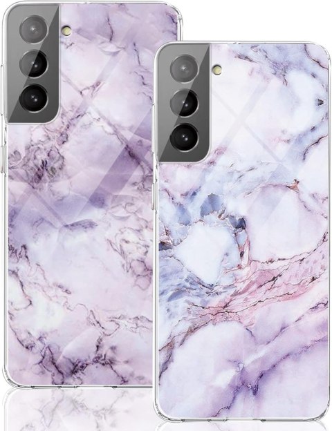 2X ETUI SAMSUNG GALAXY S22 FIOLETOWO BIAŁE MARMURKOWE OCHRONNE SOLIDNE 2X ETUI SAMSUNG GALAXY S22 FIOLETOWO BIAŁE MARMURKOWE OCHRONNE SOLIDNE