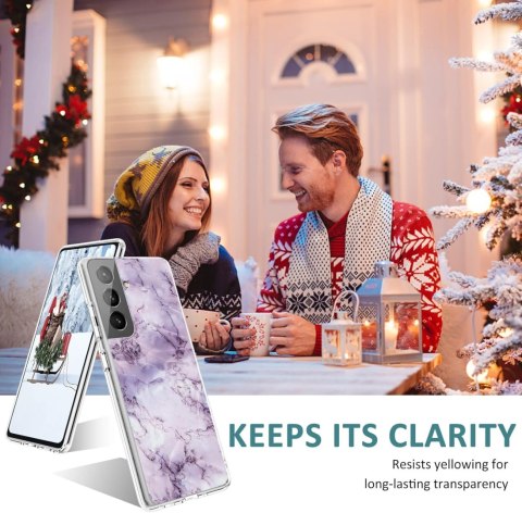2X ETUI SAMSUNG GALAXY S22 FIOLETOWO BIAŁE MARMURKOWE OCHRONNE SOLIDNE 2X ETUI SAMSUNG GALAXY S22 FIOLETOWO BIAŁE MARMURKOWE OCHRONNE SOLIDNE
