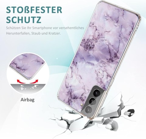 2X ETUI SAMSUNG GALAXY S22 FIOLETOWO BIAŁE MARMURKOWE OCHRONNE SOLIDNE 2X ETUI SAMSUNG GALAXY S22 FIOLETOWO BIAŁE MARMURKOWE OCHRONNE SOLIDNE