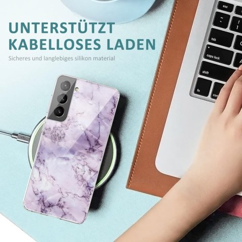 2X ETUI SAMSUNG GALAXY S22 FIOLETOWO BIAŁE MARMURKOWE OCHRONNE SOLIDNE 2X ETUI SAMSUNG GALAXY S22 FIOLETOWO BIAŁE MARMURKOWE OCHRONNE SOLIDNE