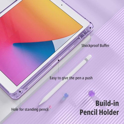 ETUI APPLE IPAD 10.2 2021/ 2020/ 2019 FILOETOWE PASTELOWE ZAMYKANE Z KLAPKĄ