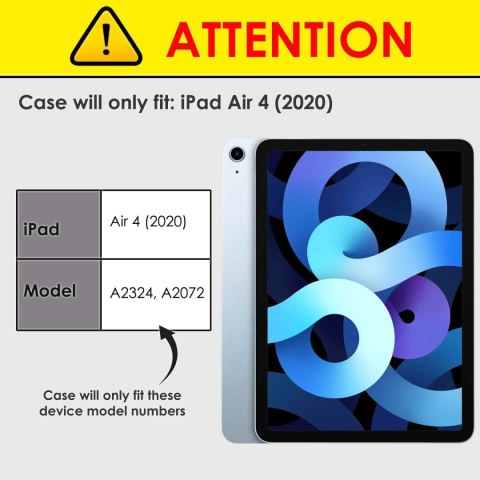 ETUI APPLE IPAD AIR 4 GEN. 2020 10.9" BRĄZOWE ZAMYKANE Z KLAPKĄ OCHRONNE