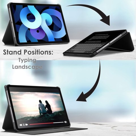 ETUI APPLE IPAD AIR 4 GEN. 2020 10.9" BRĄZOWE ZAMYKANE Z KLAPKĄ OCHRONNE