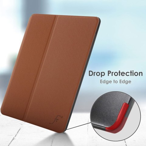ETUI APPLE IPAD AIR 4 GEN. 2020 10.9" BRĄZOWE ZAMYKANE Z KLAPKĄ OCHRONNE