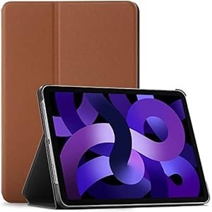 ETUI APPLE IPAD AIR 5 GENERACJA 2022 BRĄZOWE ZAMYKANE Z KLAPKĄ SOLIDNE