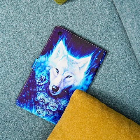 ETUI APPLE IPAD MINI 5/4 3/2 7.9" ZAMYKANE Z KLAPKĄ NIEBIESKIE BIAŁY WILK ETUI APPLE IPAD MINI 5/4 3/2 7.9" ZAMYKANE Z KLAPKĄ NIEBIESKIE BIAŁY WILK