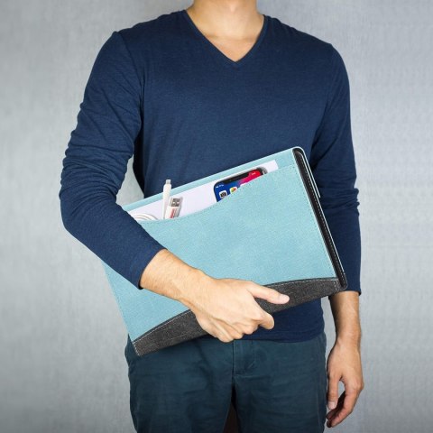 ETUI APPLE IPAD PRO 12.9" 2020 NIEBIESKIE ZAMYKANE KLAPKA Z KIESZONKĄ RYSIK