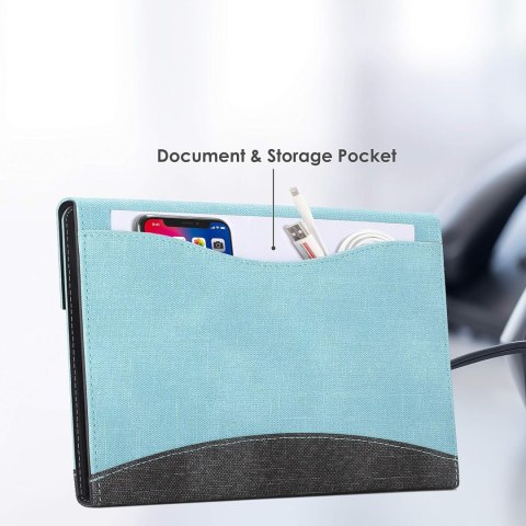 ETUI APPLE IPAD PRO 12.9" 2020 NIEBIESKIE ZAMYKANE KLAPKA Z KIESZONKĄ RYSIK