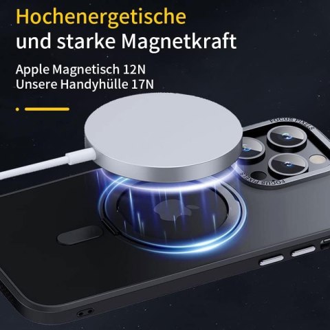 ETUI APPLE IPHONE 14 PRO MAX PRZEZROCZYSTE SREBRNY PIERŚCIEŃ MAGSAFE ETUI APPLE IPHONE 14 PRO MAX PRZEZROCZYSTE SREBRNY PIERŚCIEŃ MAGSAFE