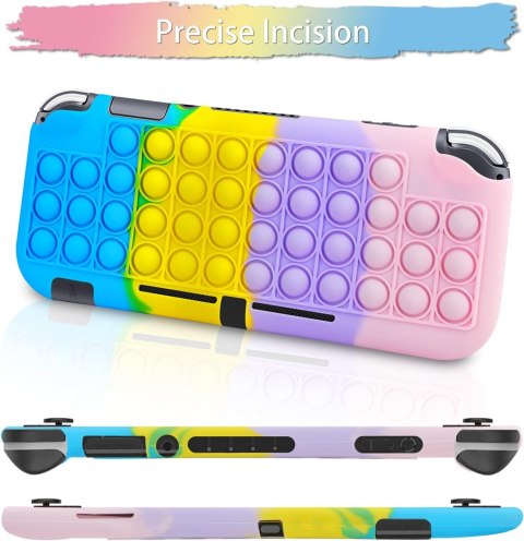 ETUI DO NINTENDO SWITCH POP IT SENSORYCZNE KOLOROWE ANTYSTRESOWE PRZYJEMNE
