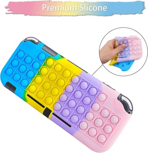 ETUI DO NINTENDO SWITCH POP IT SENSORYCZNE KOLOROWE ANTYSTRESOWE PRZYJEMNE