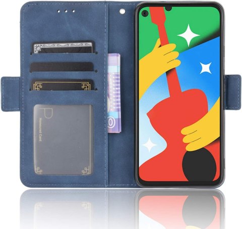 ETUI GOOGLE PIXEL 3a GRANATOWE SOLIDNE ZAMYKANE Z KLAPKĄ KIESZEŃ ETUI GOOGLE PIXEL 3a GRANATOWE SOLIDNE ZAMYKANE Z KLAPKĄ KIESZEŃ