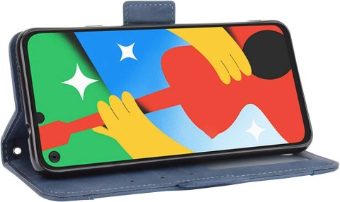 ETUI GOOGLE PIXEL 3a GRANATOWE SOLIDNE ZAMYKANE Z KLAPKĄ KIESZEŃ ETUI GOOGLE PIXEL 3a GRANATOWE SOLIDNE ZAMYKANE Z KLAPKĄ KIESZEŃ
