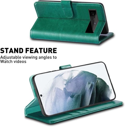 ETUI GOOGLE PIXEL 7 PRO ZIELONE ZAMYKANE Z KLAPKĄ +FOLIA OCHRONNA ETUI GOOGLE PIXEL 7 PRO ZIELONE ZAMYKANE Z KLAPKĄ +FOLIA OCHRONNA