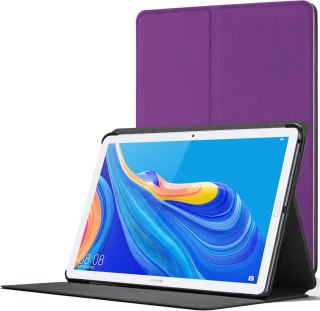 ETUI HUAWEI MEDIAPAD M6 10.8" TABLET ZAMYKANY Z KALPKĄ FIOLETOWY SOLIDNY