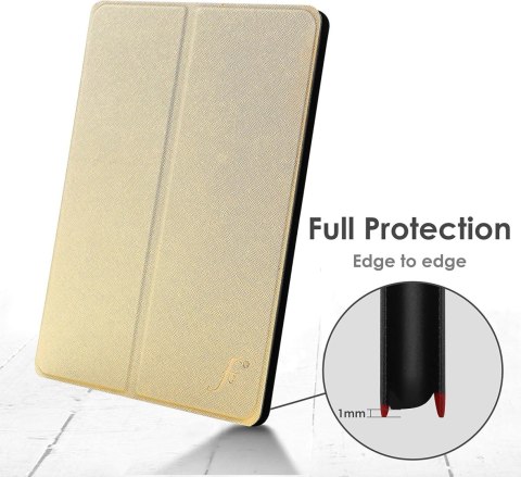 ETUI HUAWEI MEDIAPAD M6 10.8" TABLET ZAMYKANY Z KALPKĄ ZŁOTY BŁYSZCZĄCY