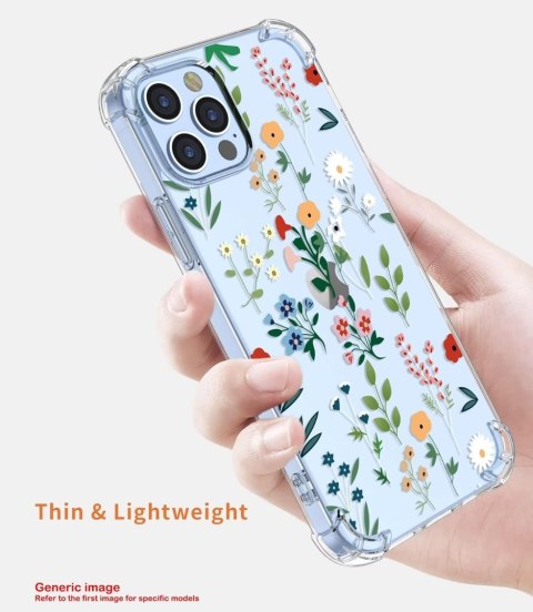 ETUI XIAOMI 13 PRZEZROCZYSTE KOLOROWE KWIATY UROCZE SŁODKIE OCHRONNE